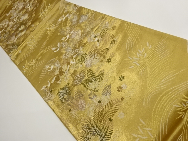 JAPANESE FUKURO OBI / WOVEN CRANE